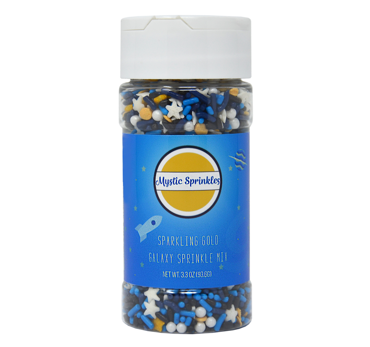 Sparkling Gold Galaxy Sprinkle Mix 3.3oz Bottle – Mystic Sprinkles