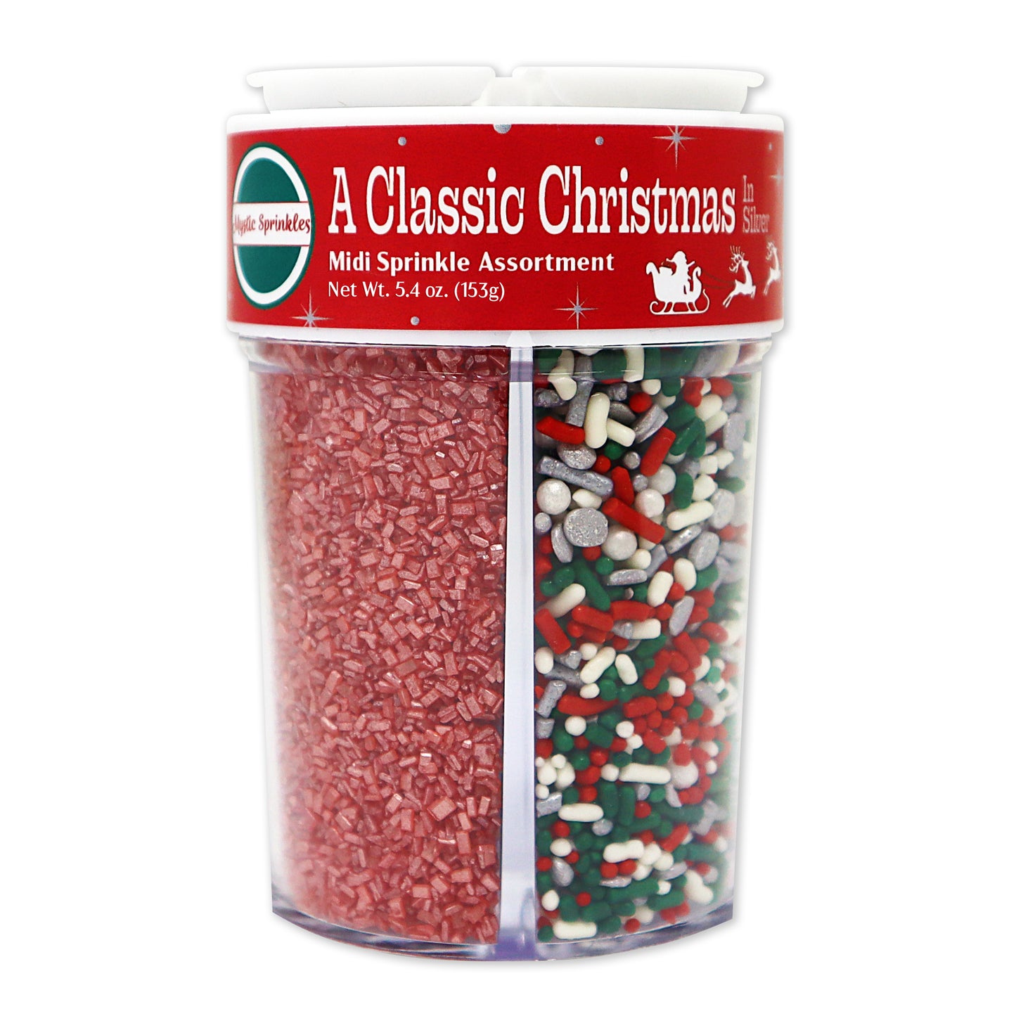 A Classic Christmas in Silver Midi Sprinkle Assortment 5.4oz