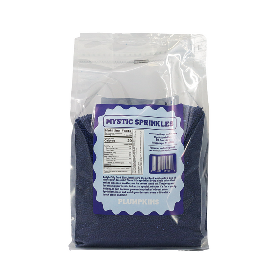 Plumpkins - Delightfully Dark Blue Jimmies 4.2lb Bulk Bag