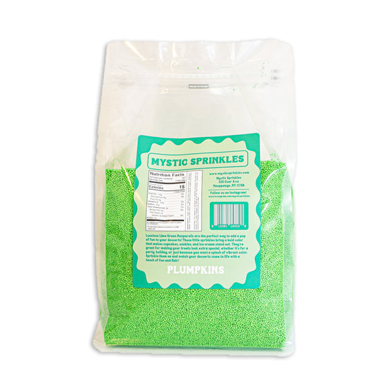 Plumpkins - Luscious Lime Green Nonpareils 5lbs Bulk Bag