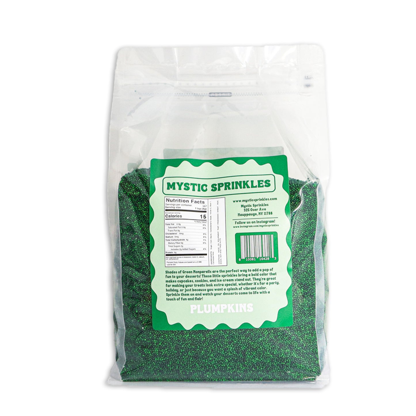 Plumpkins - Shades of Green Nonpareils 5lbs Bulk Bag