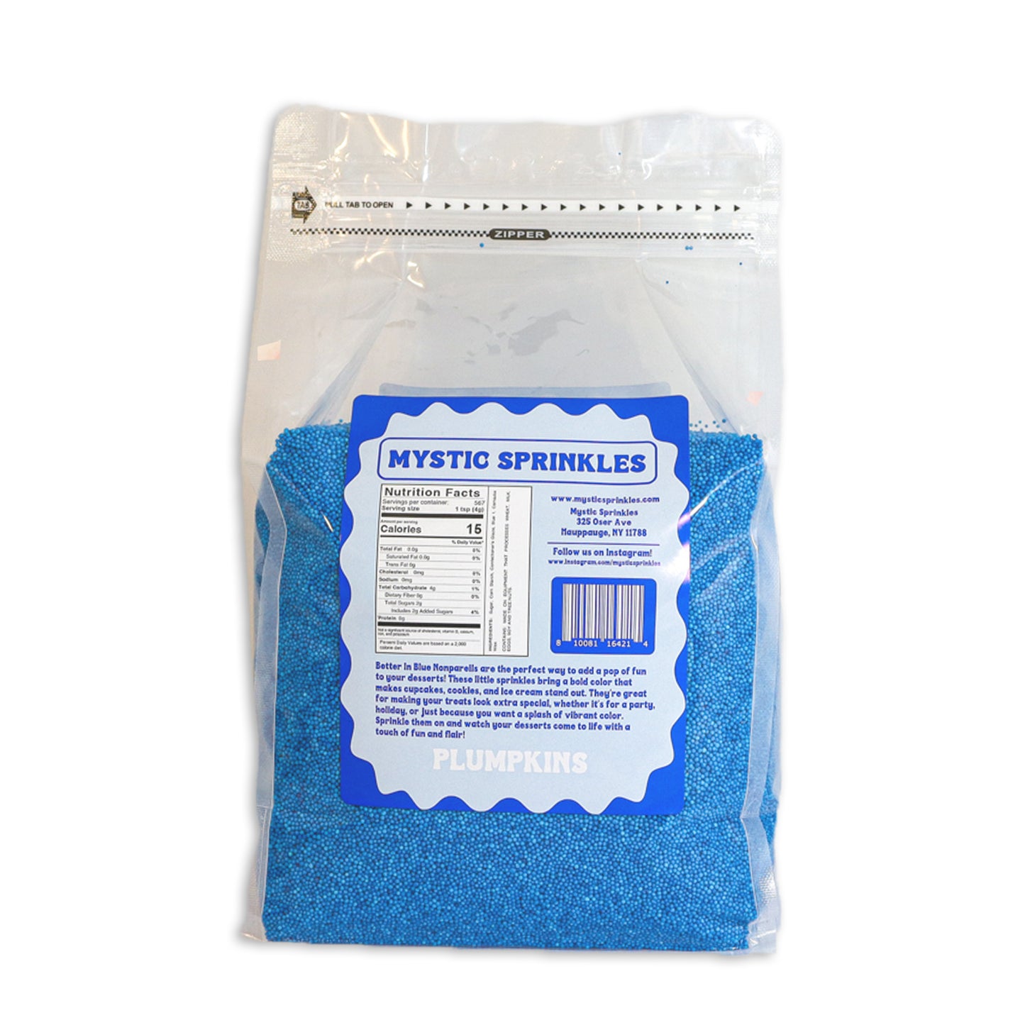 Plumpkins - Better In Blue Nonpareils 5lbs Bulk Bag