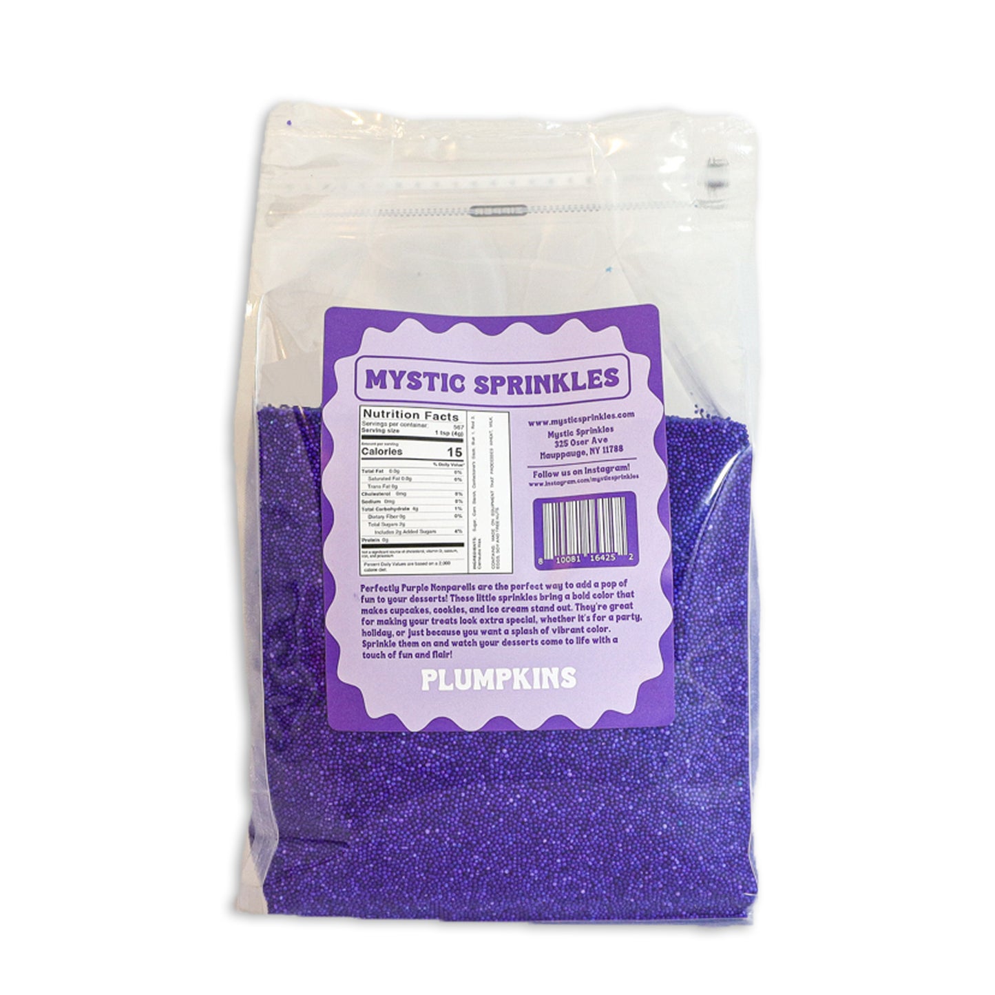 Plumpkins - Perfectly Purple Nonpareils 5lbs Bulk Bag