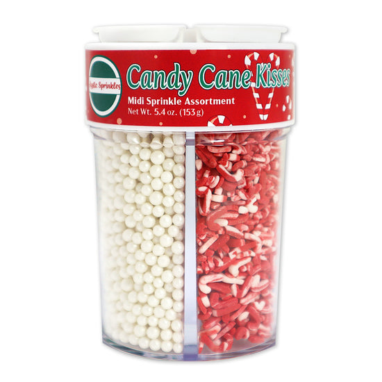 Candy Cane Kisses Midi Sprinkle Assortment 5.4oz