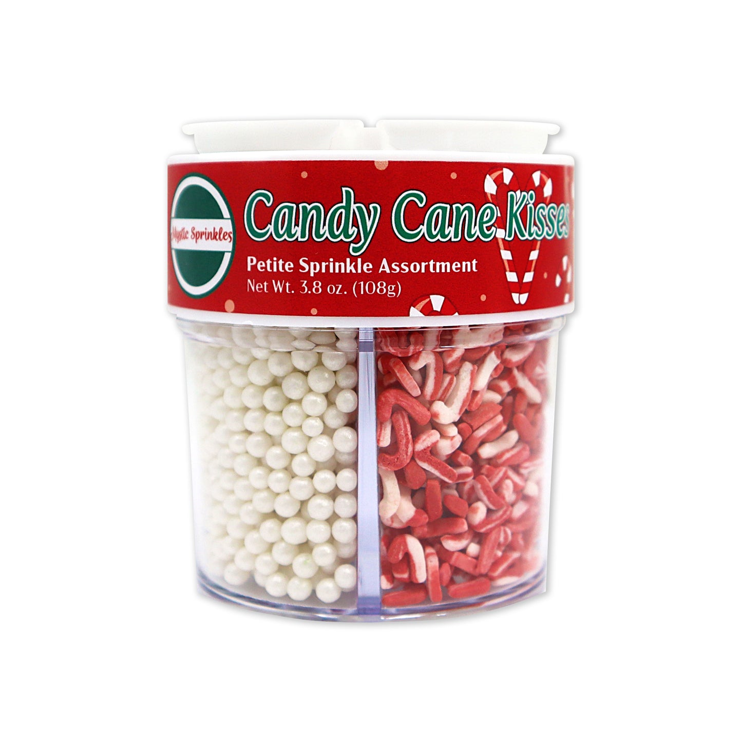 Candy Cane Kisses Petite Sprinkle Assortment 3.8oz