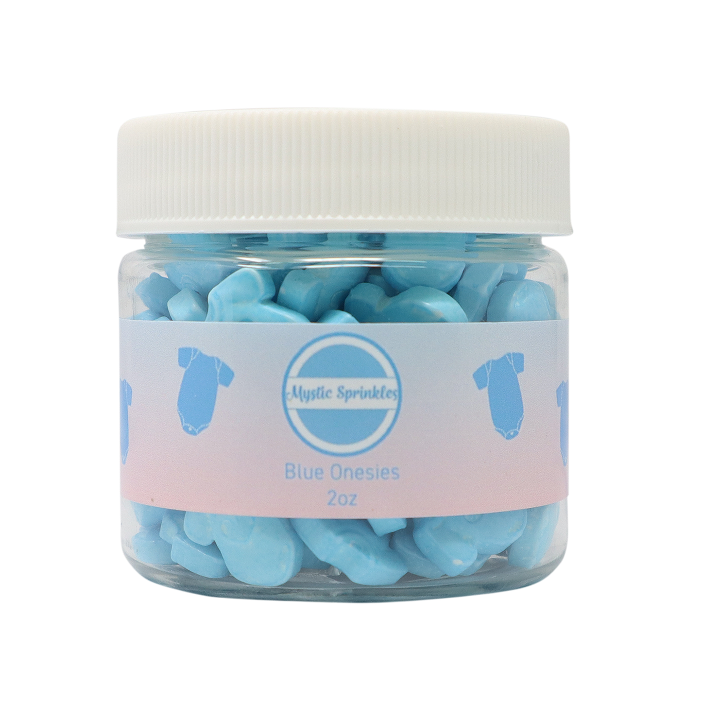 Candy Shapes Blue Onesies 2oz