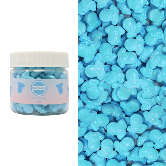 Candy Shapes Blue Onesies 2oz