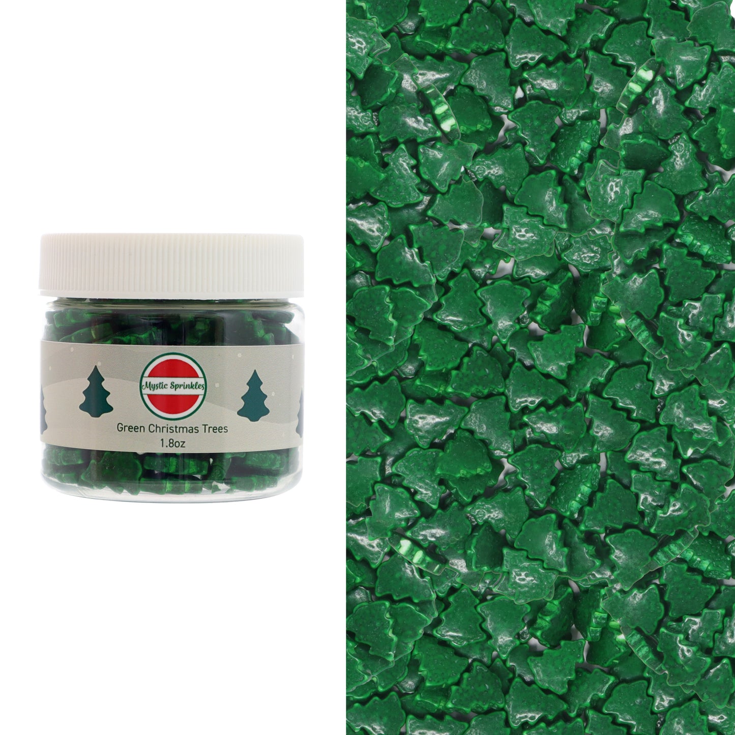 Candy Shapes Green Christmas Trees 1.8oz