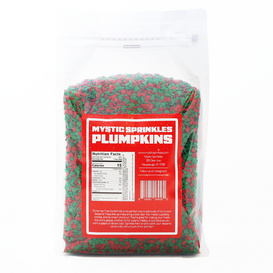 Christmas Plumpkins - Red & Green Christmas Tree Confetti 3.75lb Bulk Bag