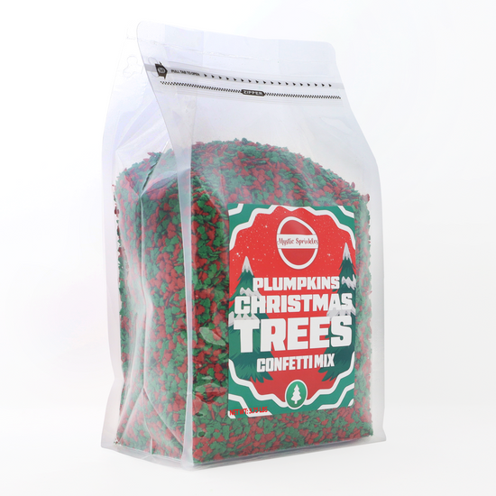 Christmas Plumpkins - Red & Green Christmas Tree Confetti 3.75lb Bulk Bag