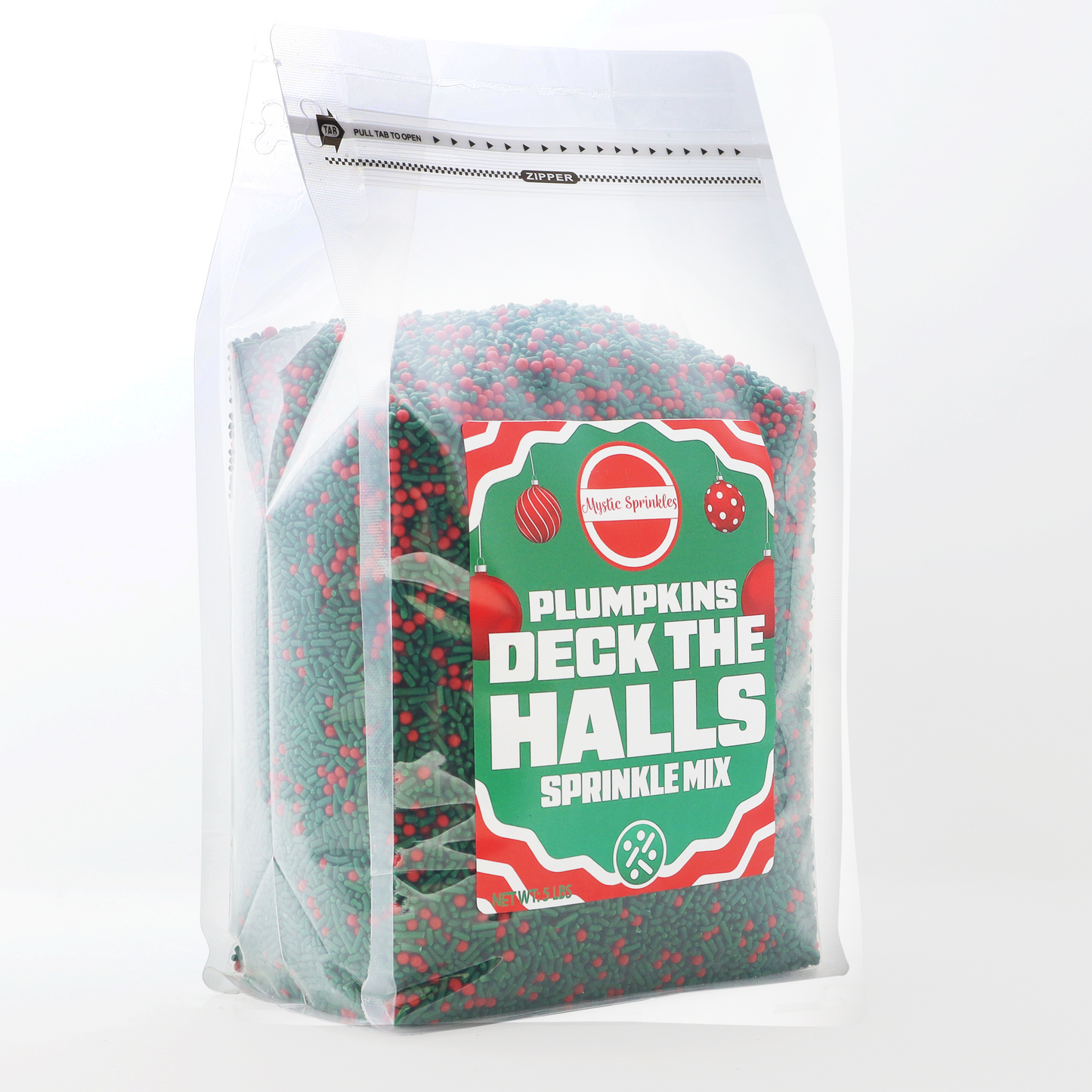 Christmas Plumpkins - Deck the Halls Sprinkle Mix 5lb Bulk Bag