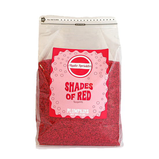 Plumpkins - Shades of Red Nonpareils 5lbs Bulk Bag