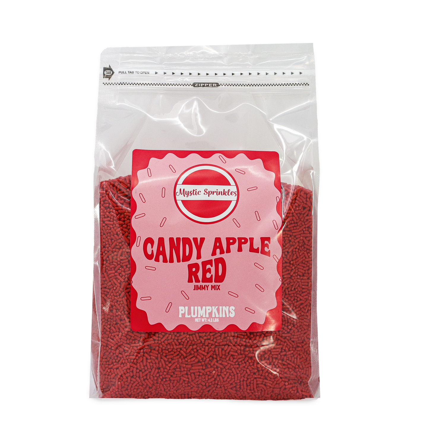 Plumpkins - Candy Apple Red Jimmies 4.2lb Bulk Bag