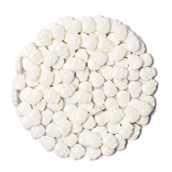 Candy Shapes White Skulls 1.8oz