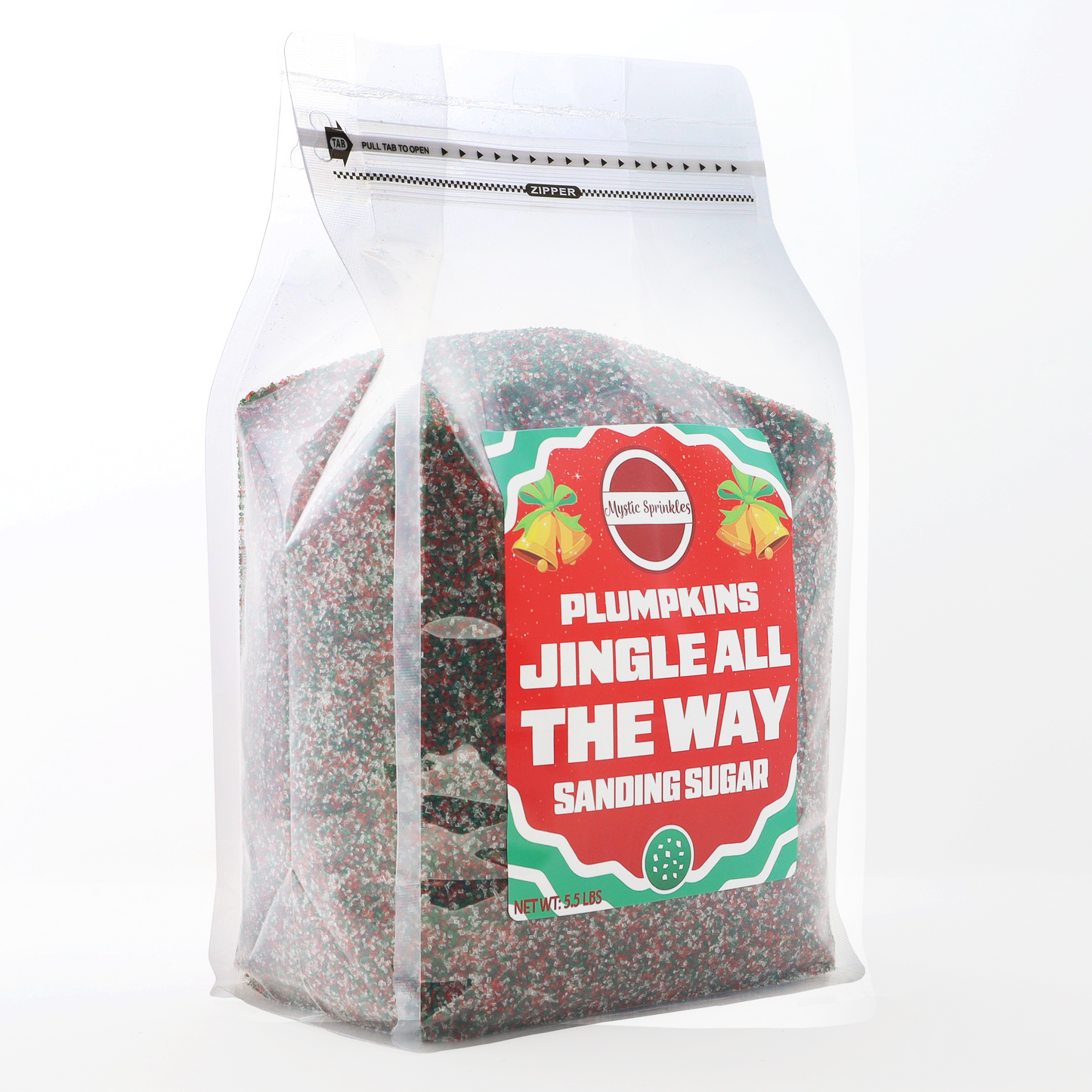 Christmas Plumpkins - Jingle All the Way Sanding Sugar 5.5lb Bulk Bag