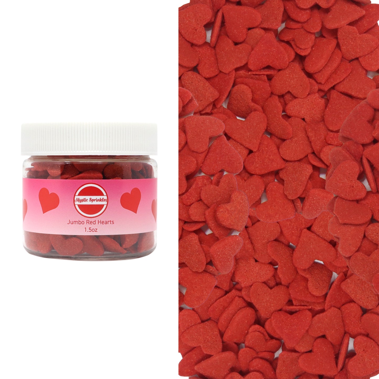 Candy Shapes Jumbo Red Hearts 1.5oz