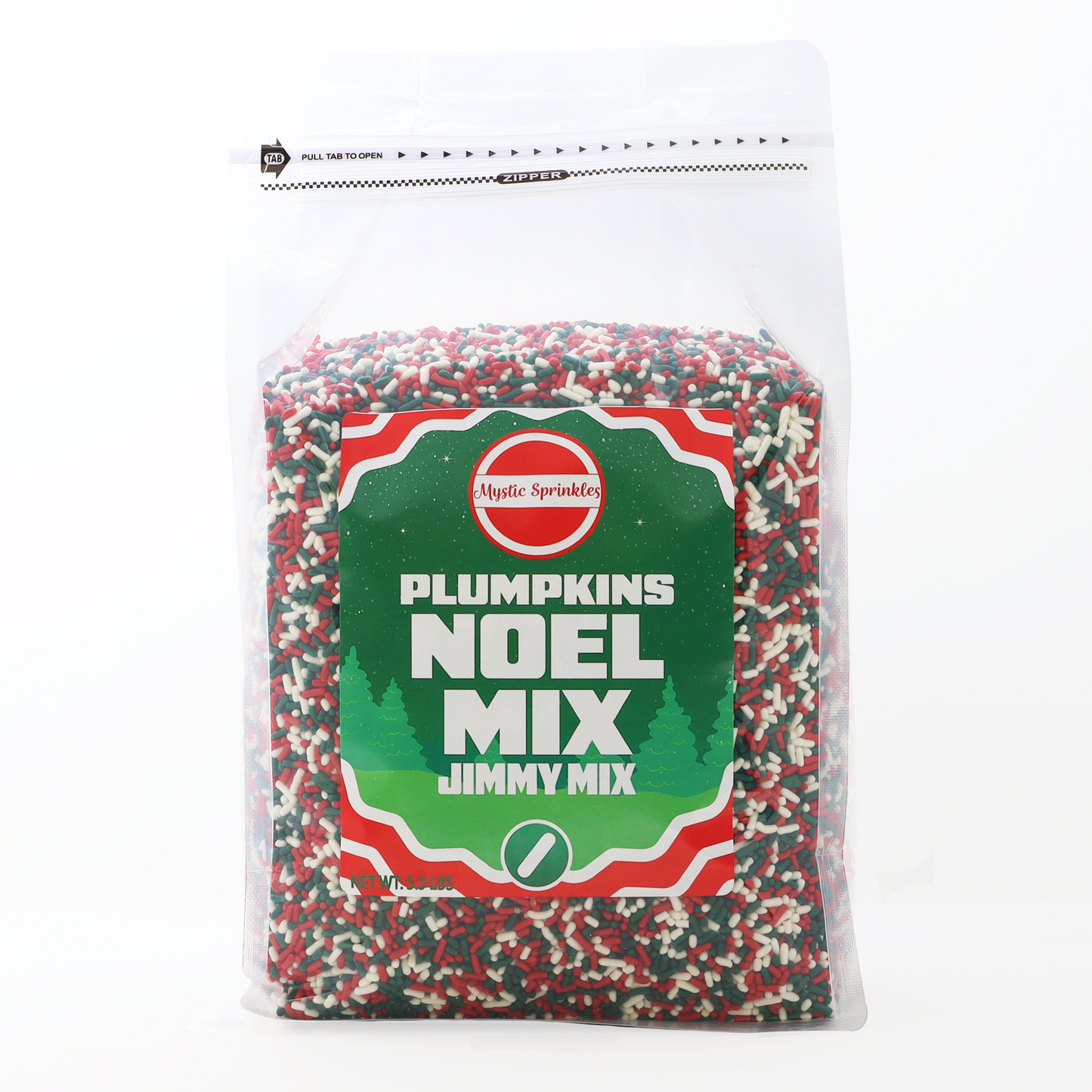 Christmas Plumpkins - Noel Mix Jimmies 5lb Bulk Bag