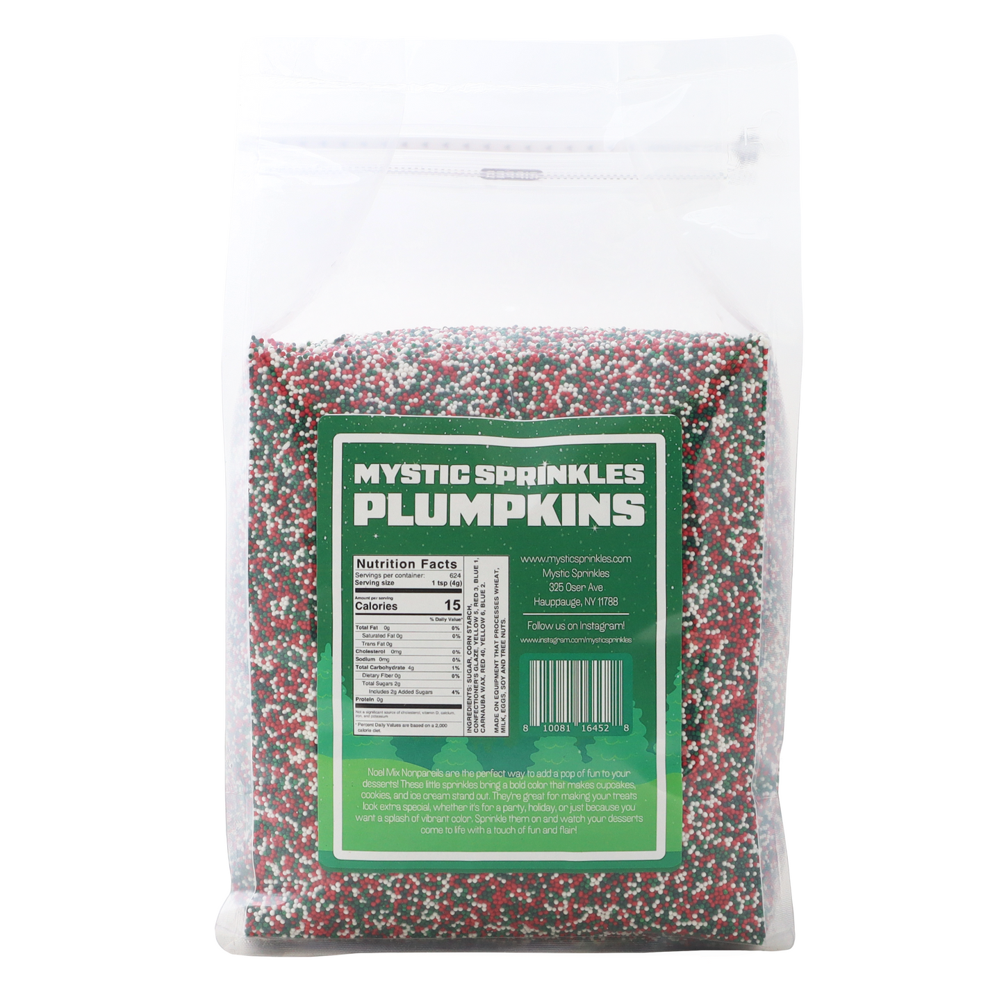 Christmas Plumpkins - Noel Mix Nonpareils 5.5lb Bulk Bag