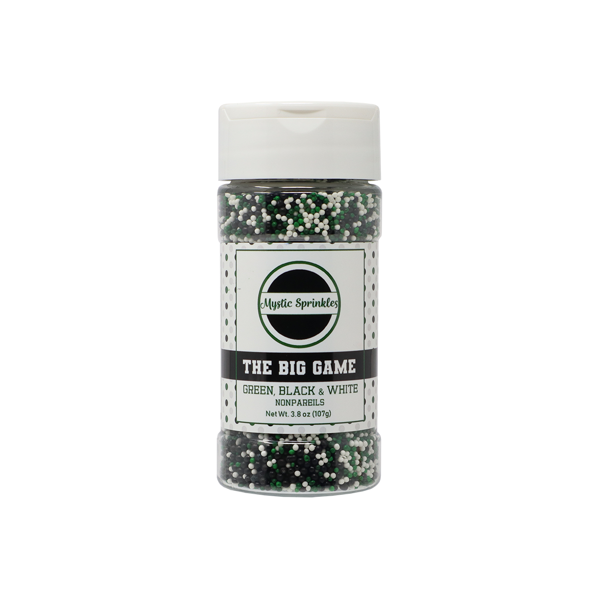 The Big Game - Green, Black & White Nonpareil Mix 3.8oz