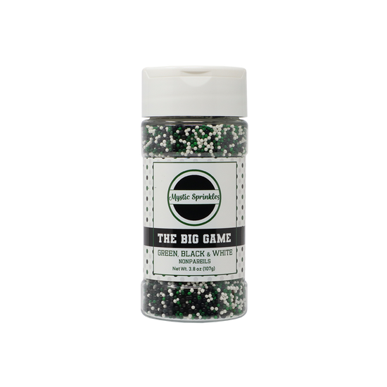 The Big Game - Green, Black & White Nonpareil Mix 3.8oz