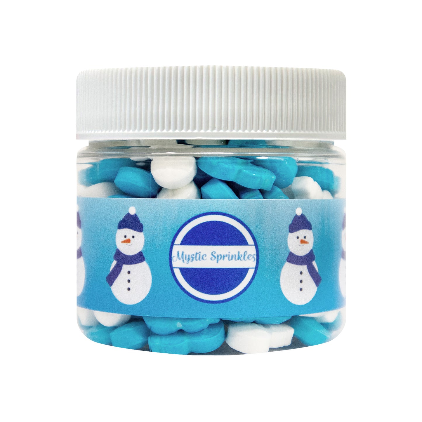 Candy Shapes Blue & White Snowmen 2oz