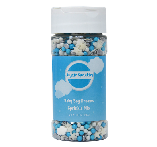 Baby Boy Dreams Sprinkle Mix 3.3oz Bottle